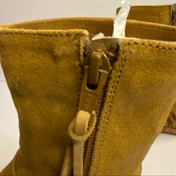 Free People Vienna Distressed Ankle Boot Taupe - Picture 13 of 14